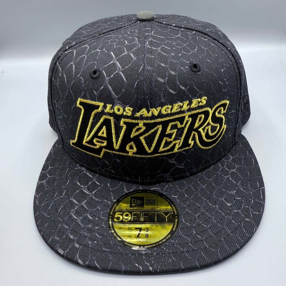Los Angeles LA Lakers Hat 7 3/8 Black Mamba‎ Kobe 59Fifty New Era Fitted Hatclub